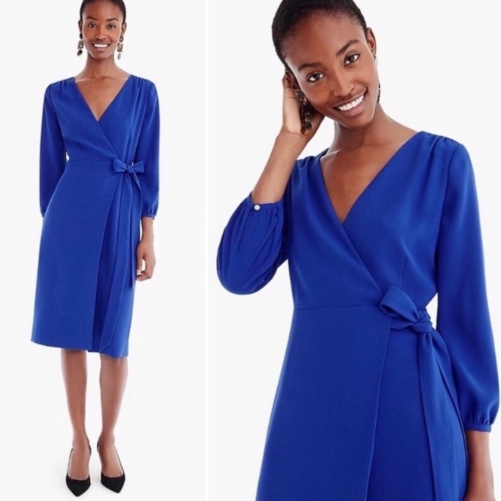 J. Crew Cobalt Blue Midi Dress
